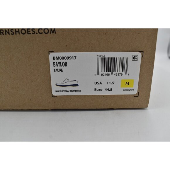 Born Mens Size 11.5 Baylor Taupe Distressed Suede Slip On Loafers Shoes - Picture 11 of 11